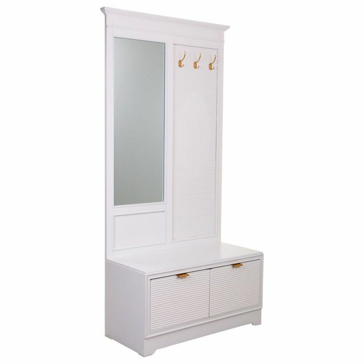 Hallmöbel med 2 lådor Alexandra House Living Gyllene 7 x 190 x 95 cm