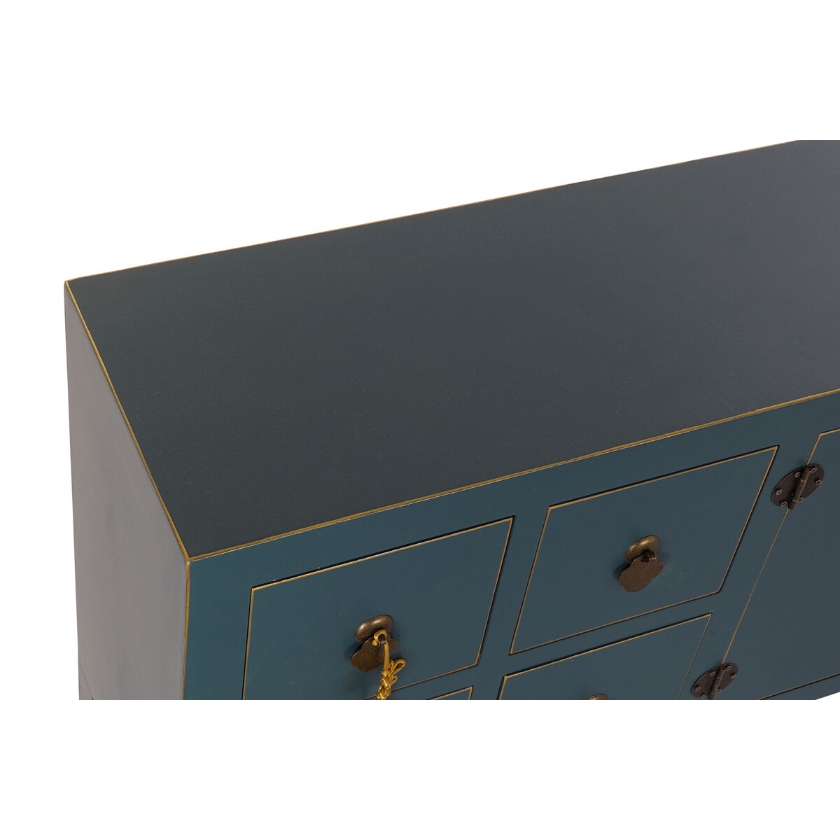 TV-möbler DKD Home Decor Gran Mörkblå Trä MDF 130 x 24 x 51 cm - 4