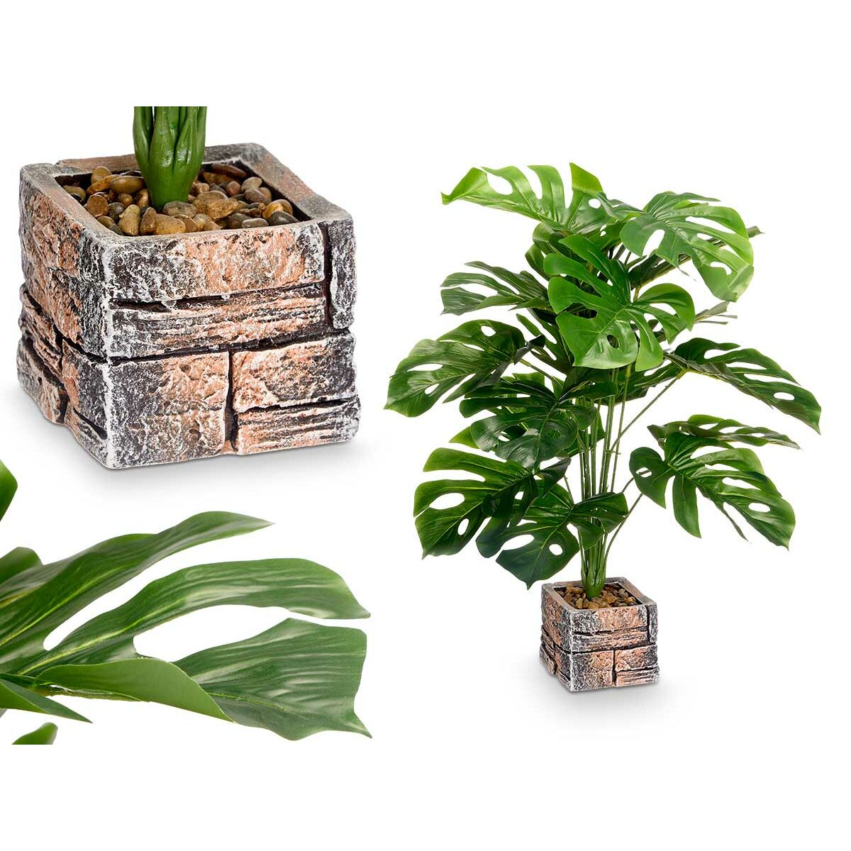 Plastväxt Ibergarden Plast Magnesium 39 x 65 x 35 cm (4 antal) - 2