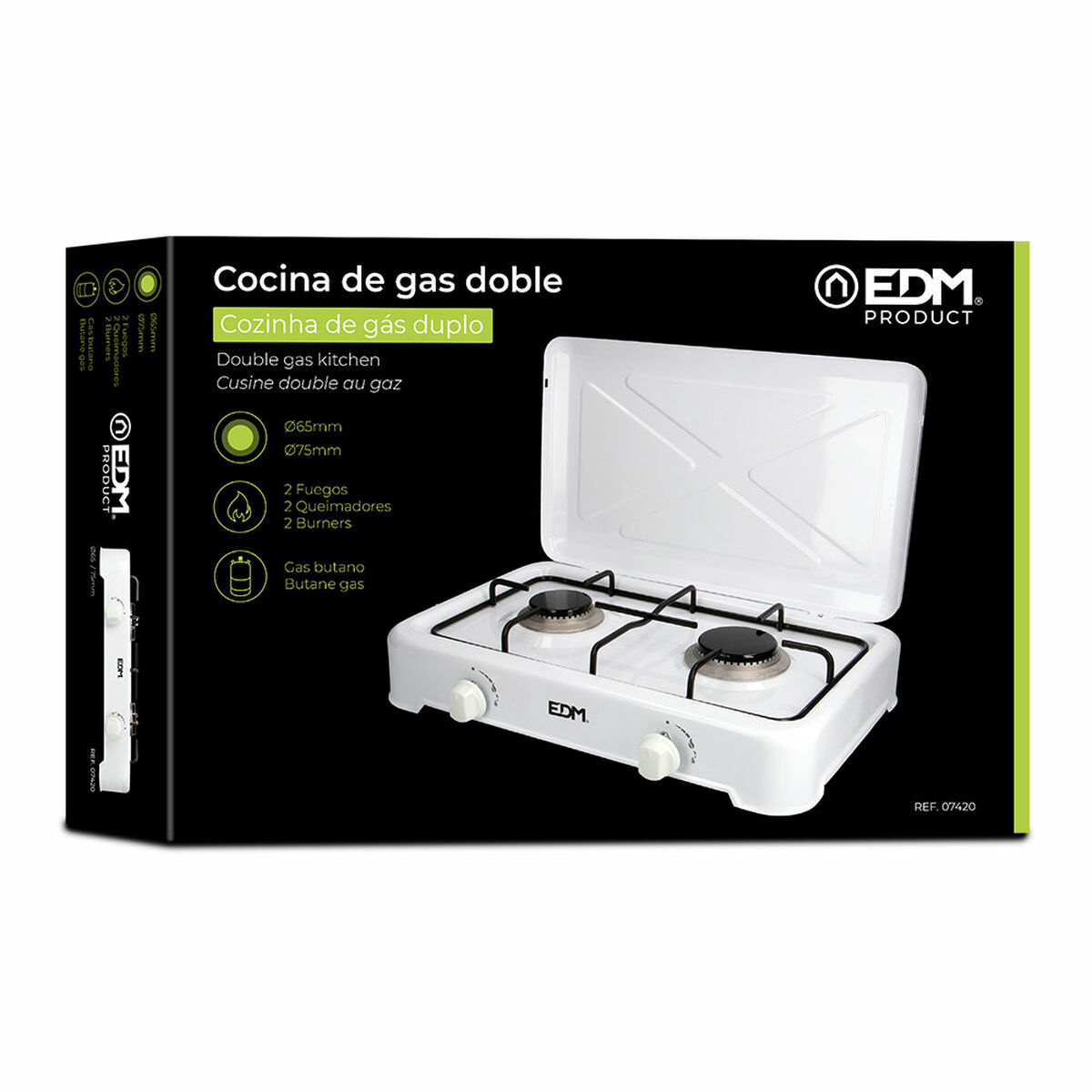 gaskök EDM 07420 46 x 30 x 12 cm - 5