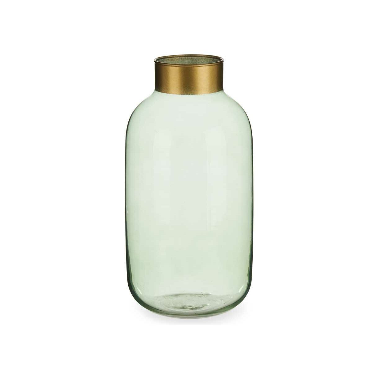 Vas Gift Decor Grön Gyllene Glas 14,5 x 29,5 x 14,5 cm (6 antal) - 3