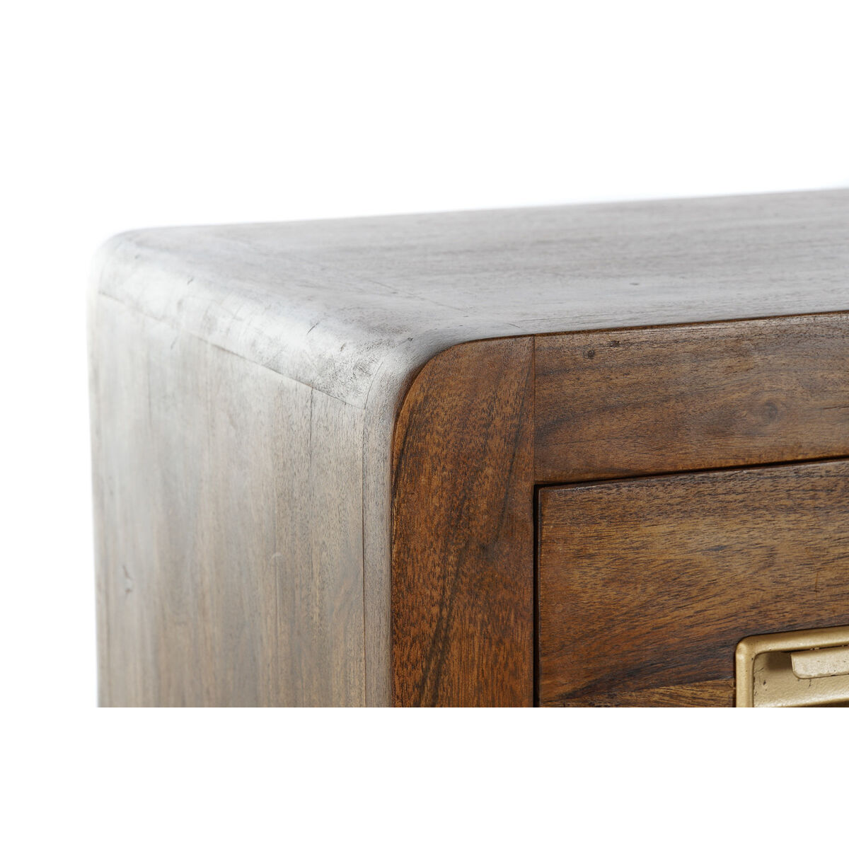 Kommod DKD Home Decor Brun Gyllene Akaciaträ Naturell Kolonial 110 x 40,5 x 110 cm - 2