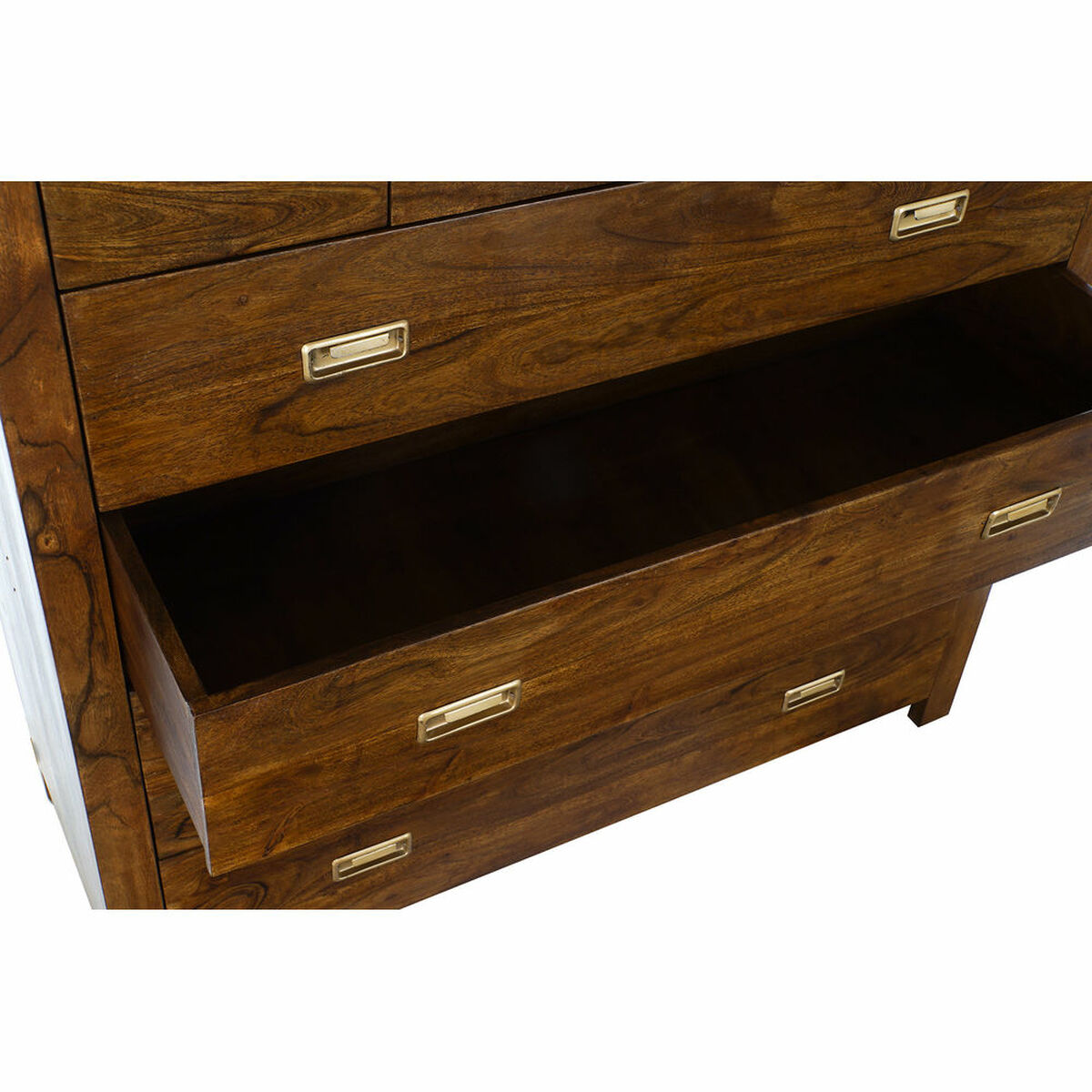 Kommod DKD Home Decor Brun Gyllene Akaciaträ Naturell Kolonial 110 x 40,5 x 110 cm - 4