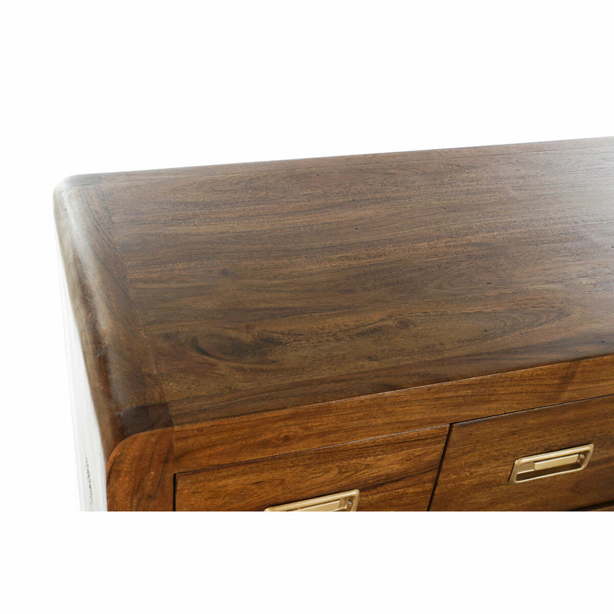 Kommod DKD Home Decor Brun Gyllene Akaciaträ Naturell Kolonial 110 x 40,5 x 110 cm - 5