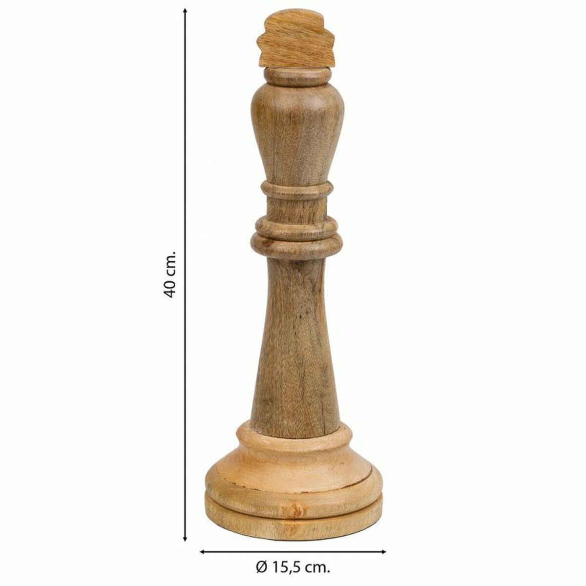 Prydnadsfigur Alexandra House Living Brun Schack 15 x 40 x 15 cm - 3