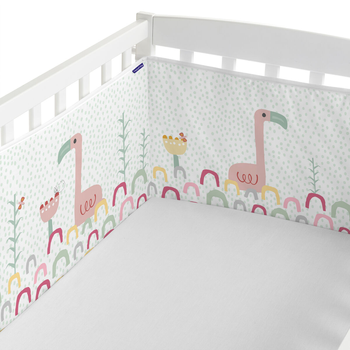 Skydd till spjälsäng HappyFriday Moshi Moshi Hola Multicolour 210 x 40 cm - 2