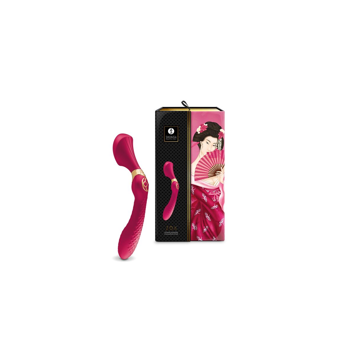 Massagemedel Shunga Zoa Röd Fuchsia - 5