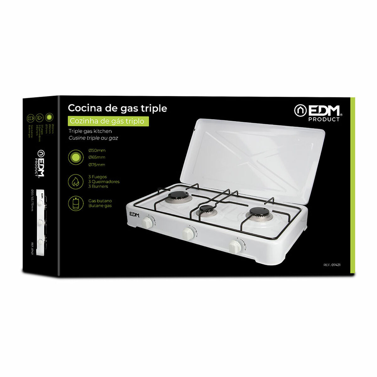 gaskök EDM 07421 60 x 33 x 12 cm - 5