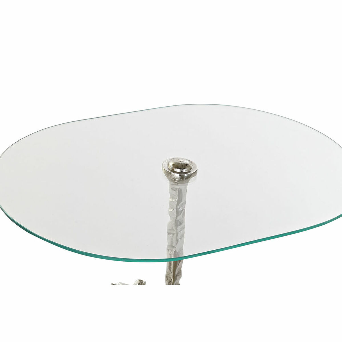 Sidobord DKD Home Decor Transparent Aluminium Glas Silvrig Häst (54 x 39 x 57 cm) - 6