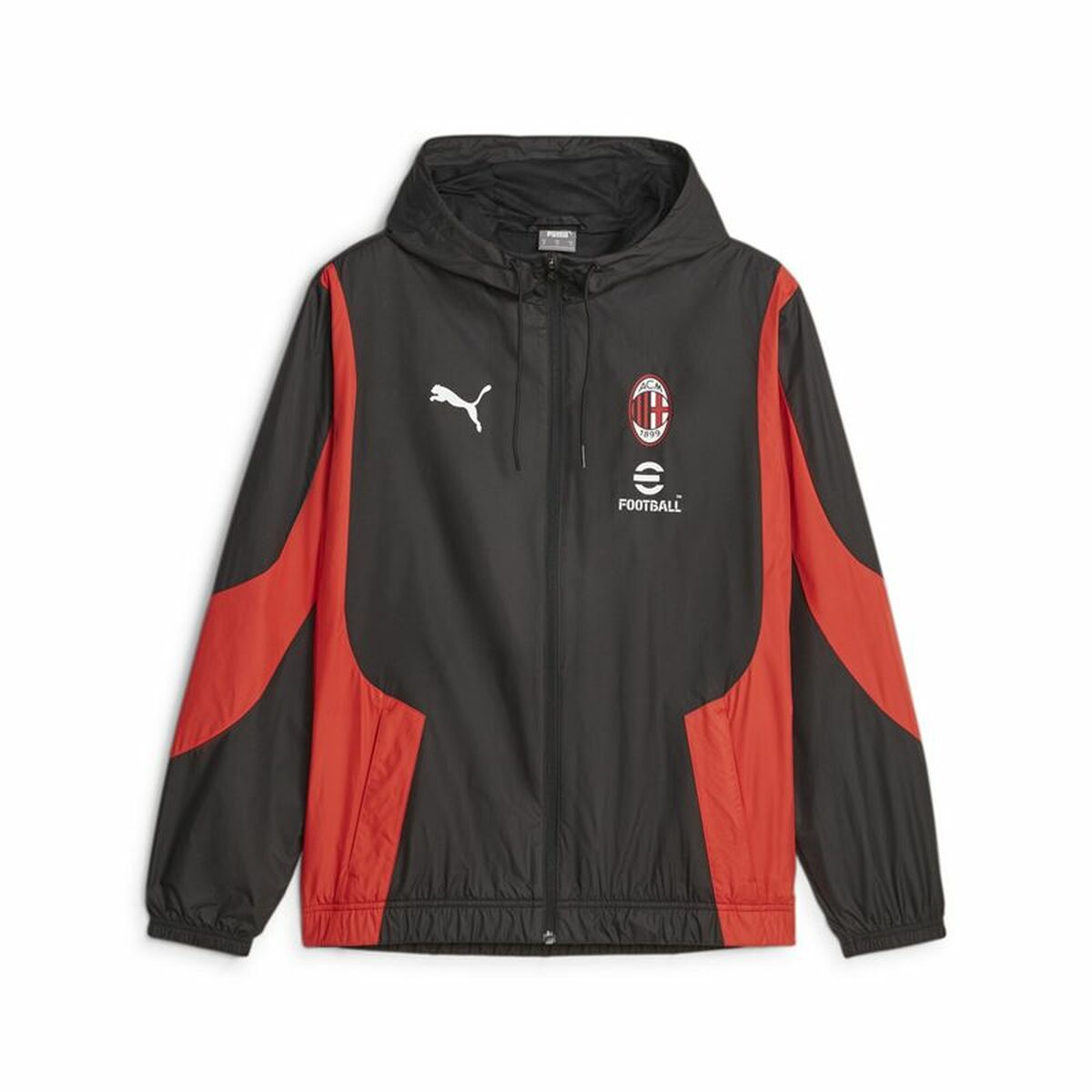 Träningsjacka Herr Puma Ac Milan Prematch Svart Röd - 6