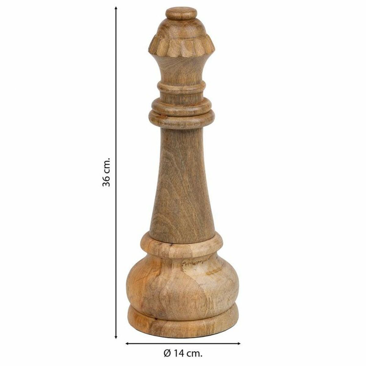Prydnadsfigur Alexandra House Living Brun Schack 14 x 36 x 14 cm - 5