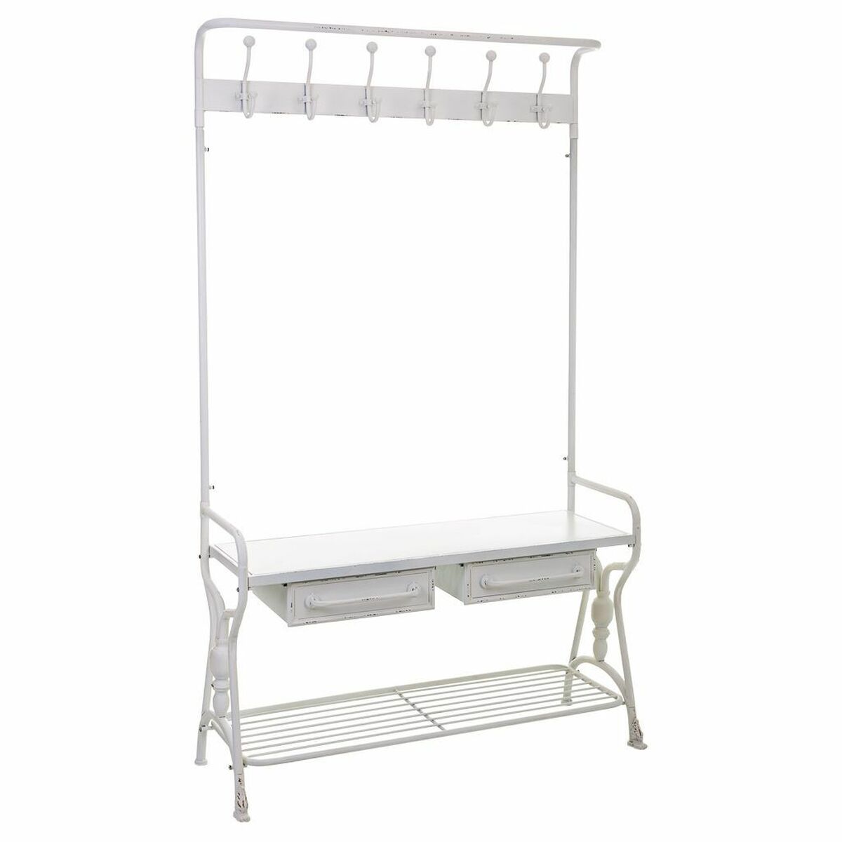 Mottagare Alexandra House Living Vit 39 x 183 x 104 cm