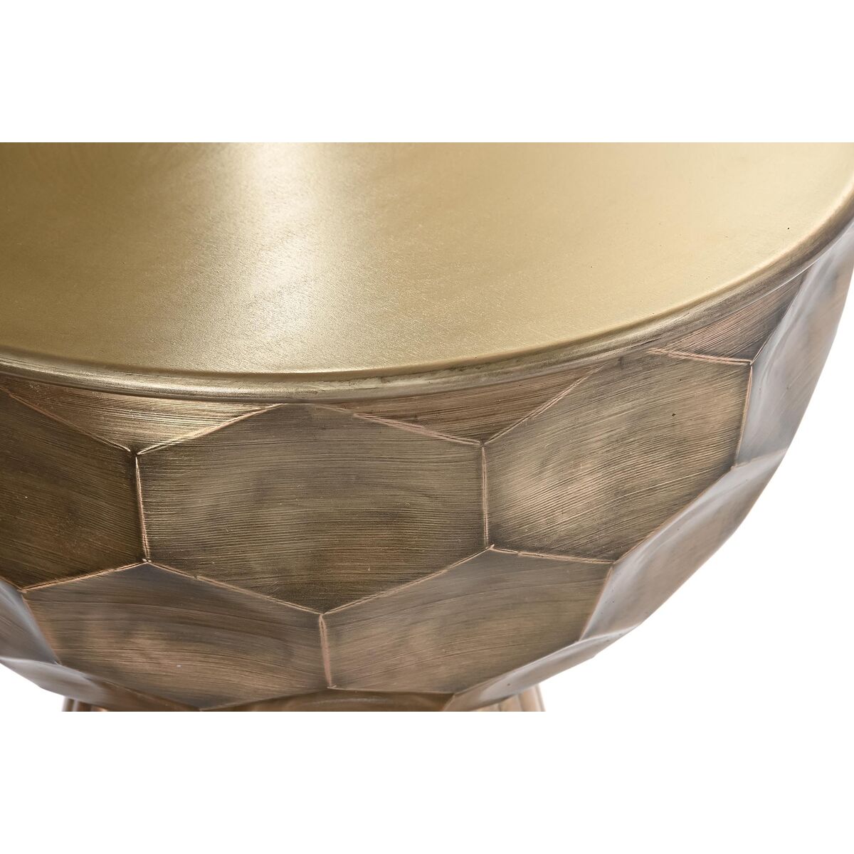 Sidobord DKD Home Decor Gyllene Metall 39 x 39 x 54 cm - 3