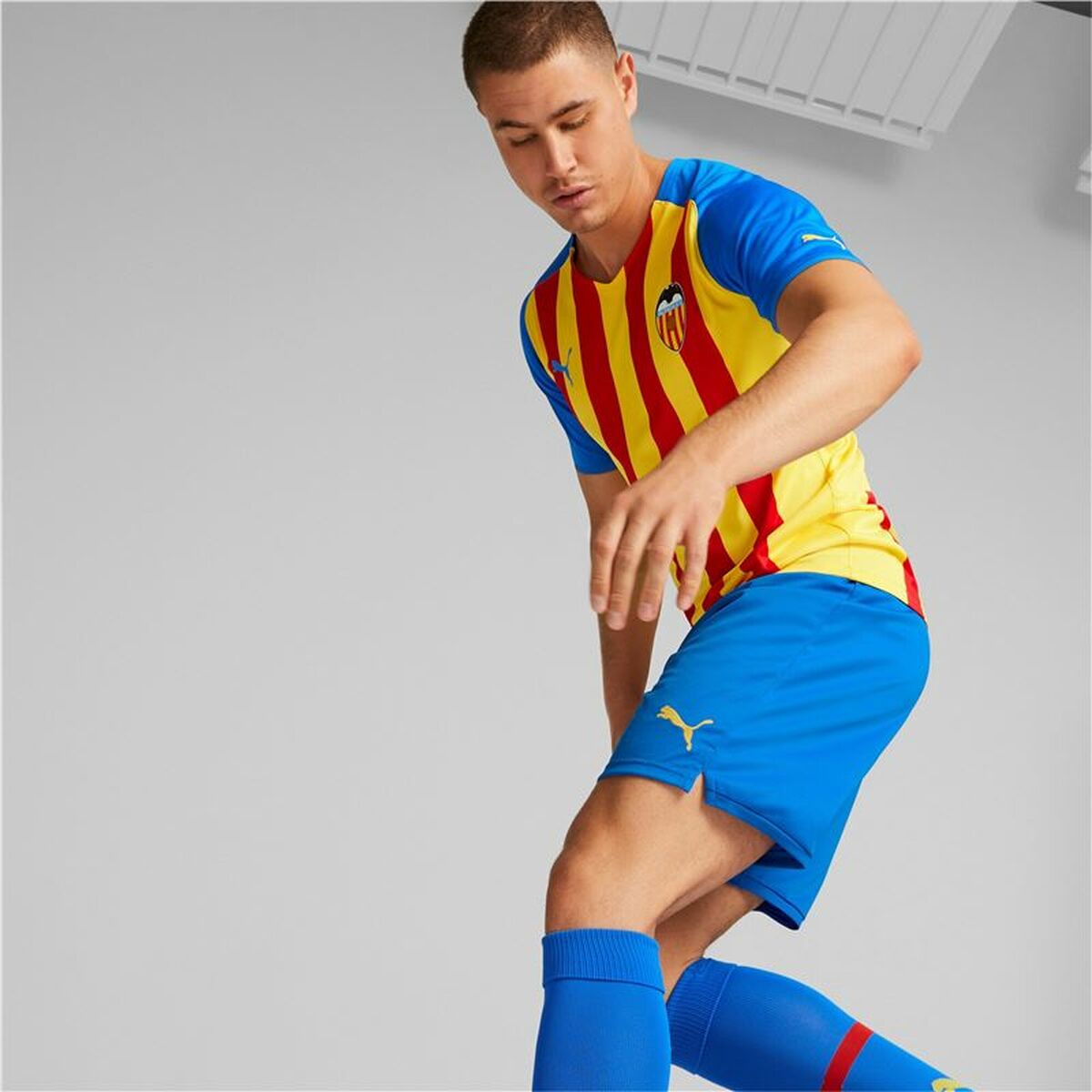 Sportshorts för män Puma Valencia CF Third Kit 22/23 Blå - 7