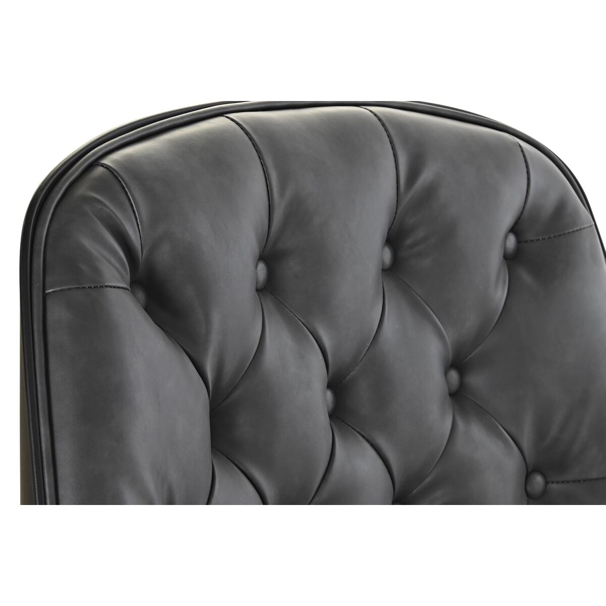 Fåtölj DKD Home Decor Svart Mörkgrå Metall 69 x 76 x 85 cm - 13