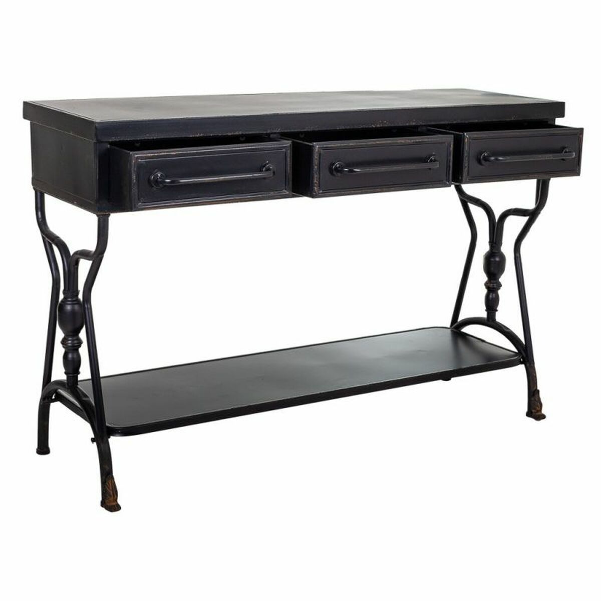 Mottagare Alexandra House Living Svart 43 x 81 x 122 cm - 4