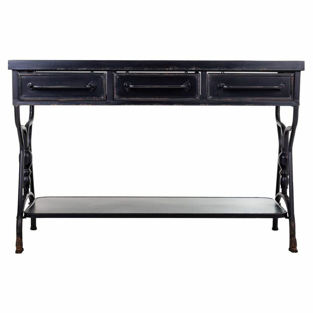 Mottagare Alexandra House Living Svart 43 x 81 x 122 cm - 3