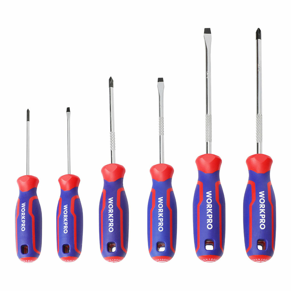 Skruvmejselset Workpro 6 Delar - 2