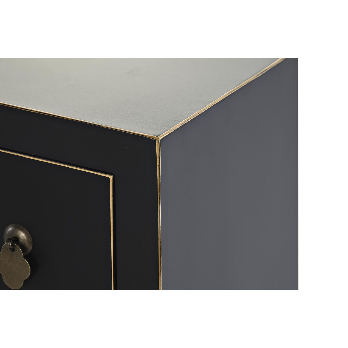 TV-möbler DKD Home Decor Svart Orientalisk Vit Gyllene Vit/Svart Metall Gran Trä MDF 130 x 26 x 51 cm - 6