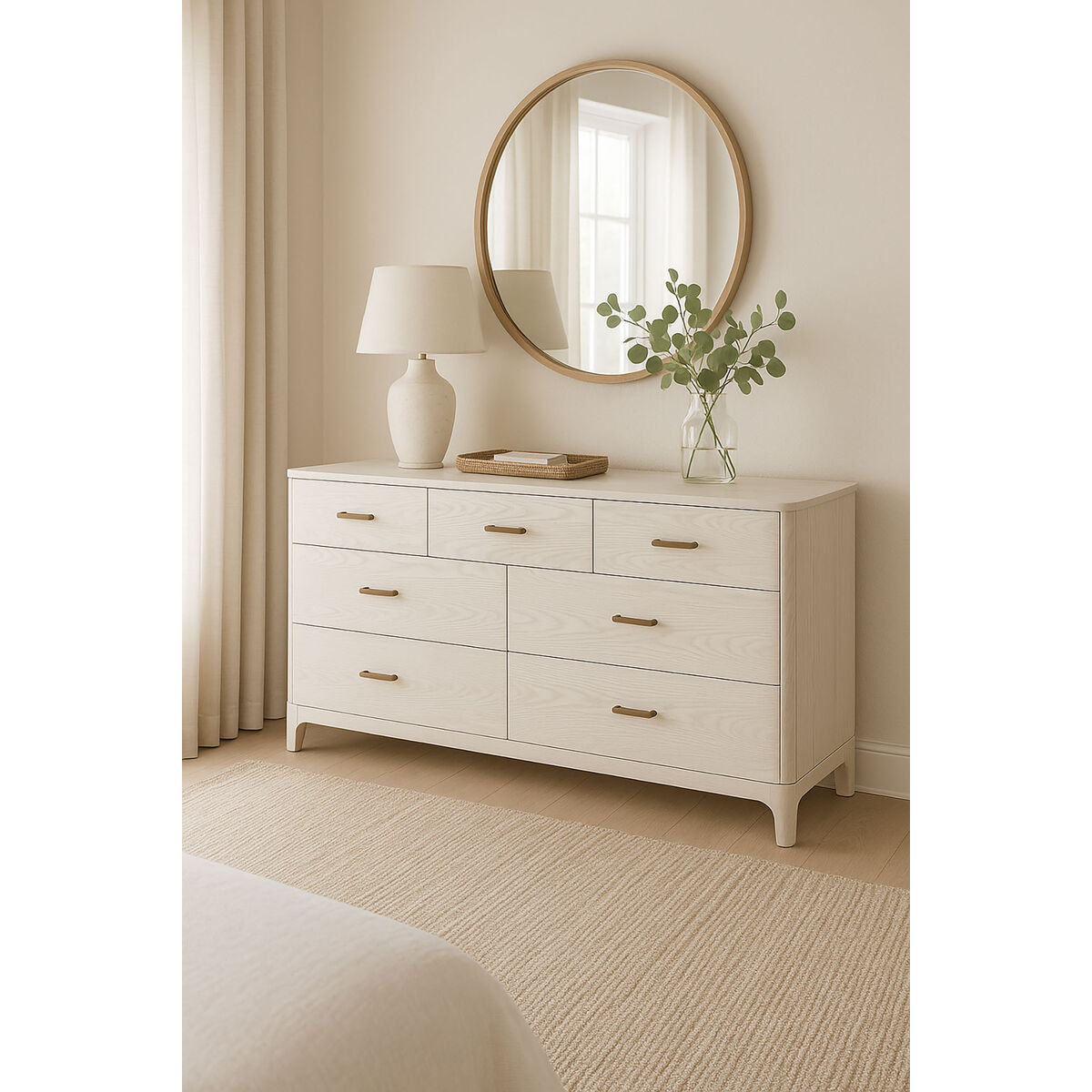 Kommod Home ESPRIT Ljusgrå 165 x 48,3 x 92,5 cm - 2