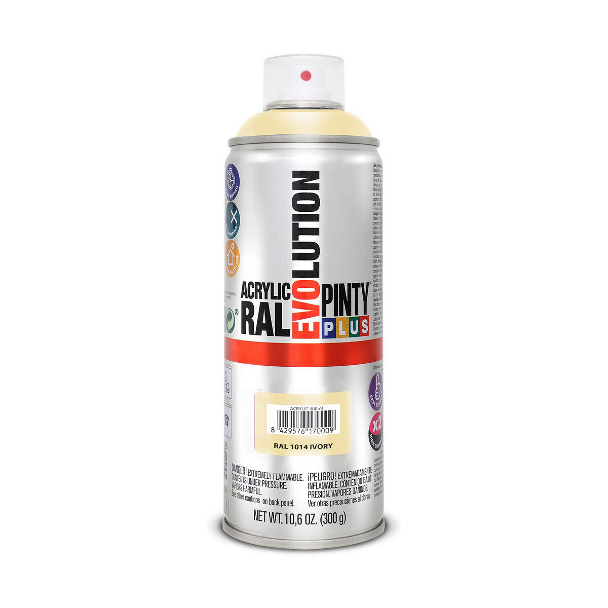 Sprejfärg Pintyplus Evolution RAL 1014 400 ml Elfenben - 3