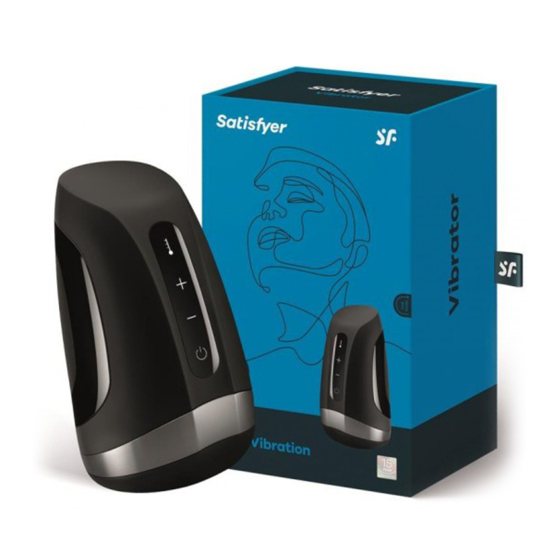 Klassisk vibrator Men Heat Satisfyer SF-J80012 Svart - 4