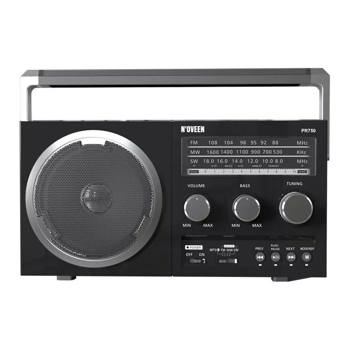 Radio N'oveen PR750 Svart