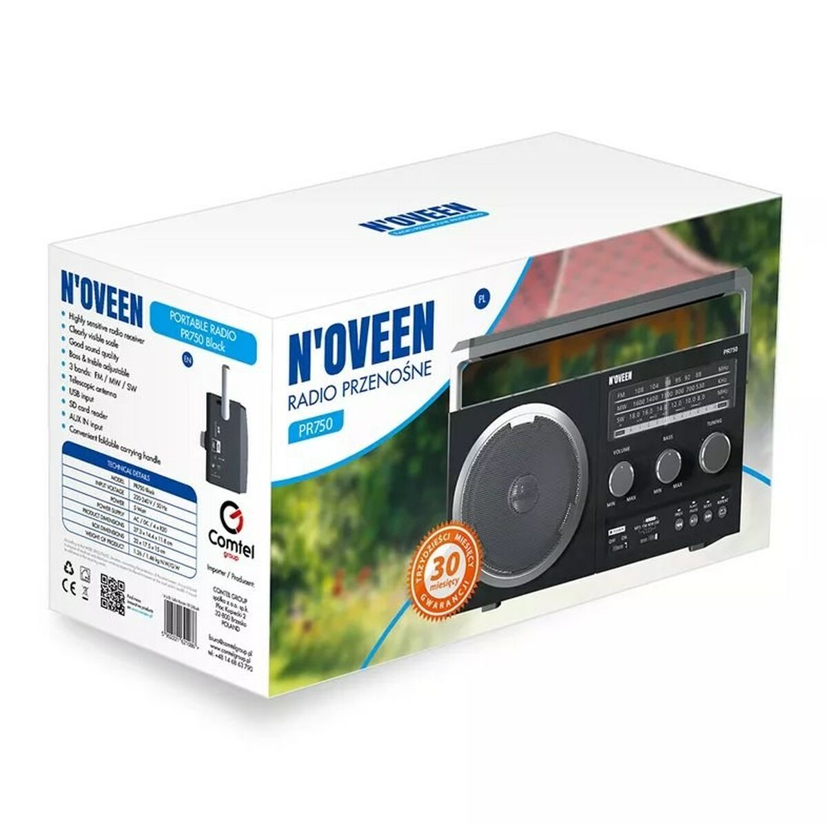 Radio N'oveen PR750 Svart - 2