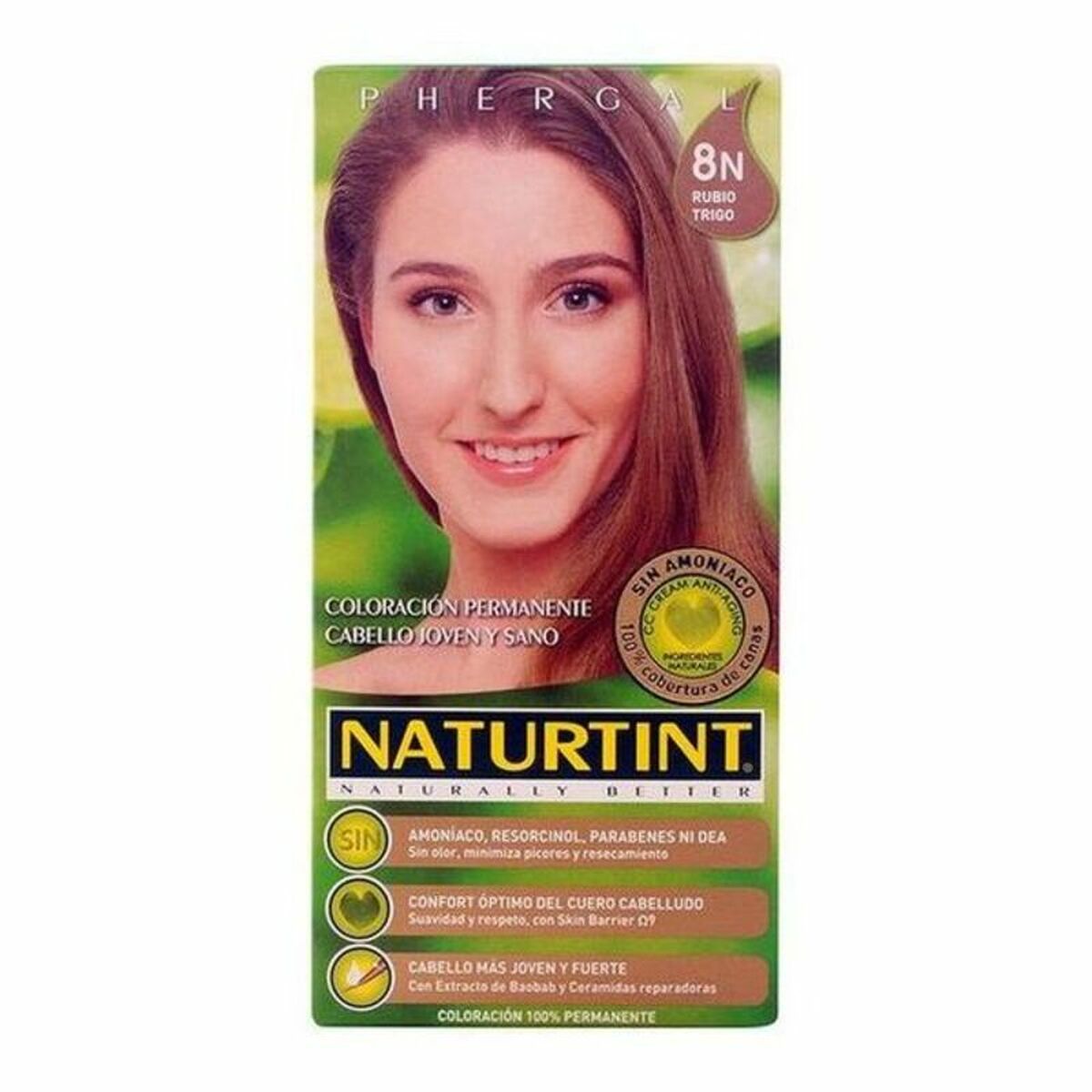 Färg utan ammoniak Naturtint Naturtint N Veteblond Nº 8n Rubio Trigo Nº 8n-Rubio Trigo 170 ml
