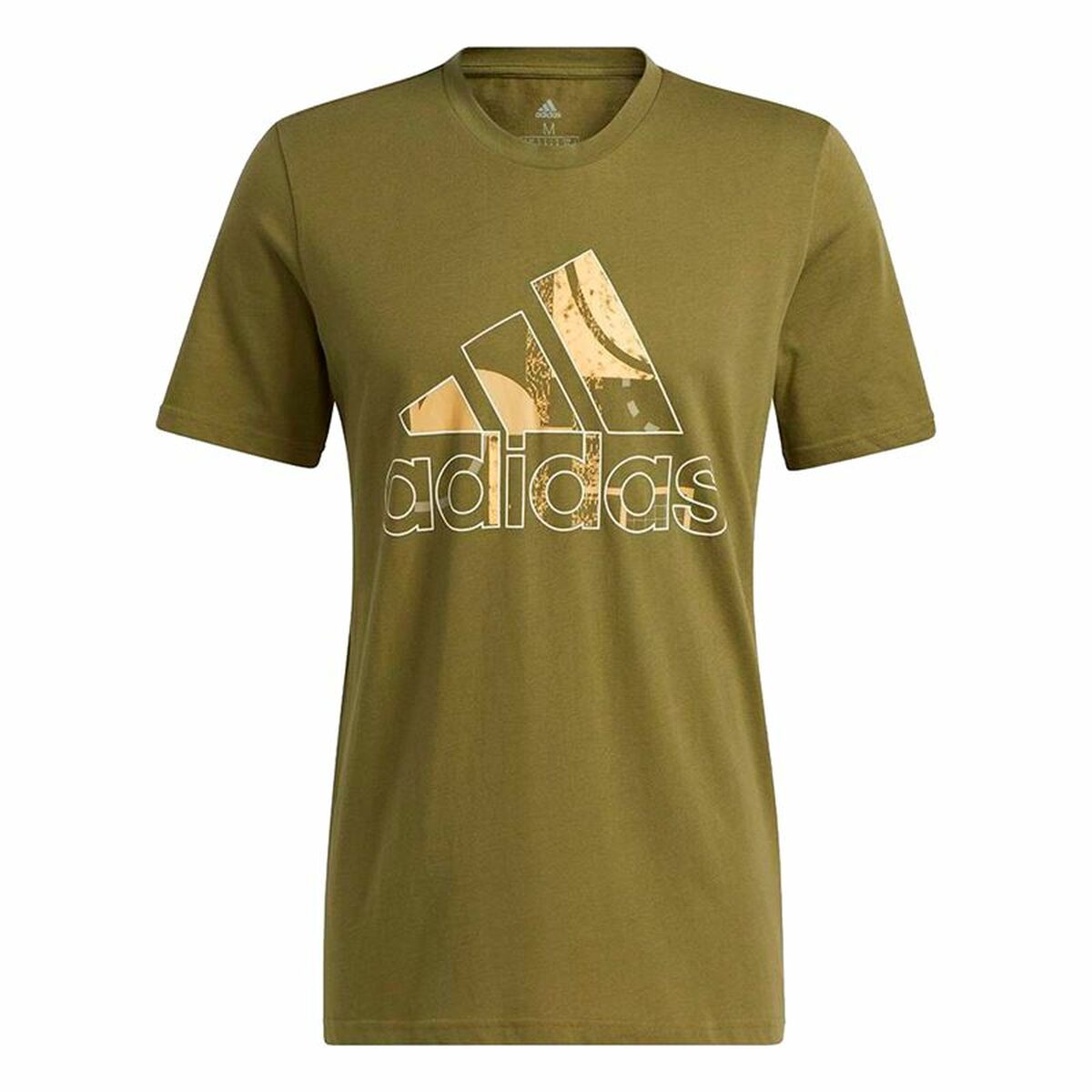 T-shirt med kortärm Herr Adidas Art Bos Graphic Oliv - 5