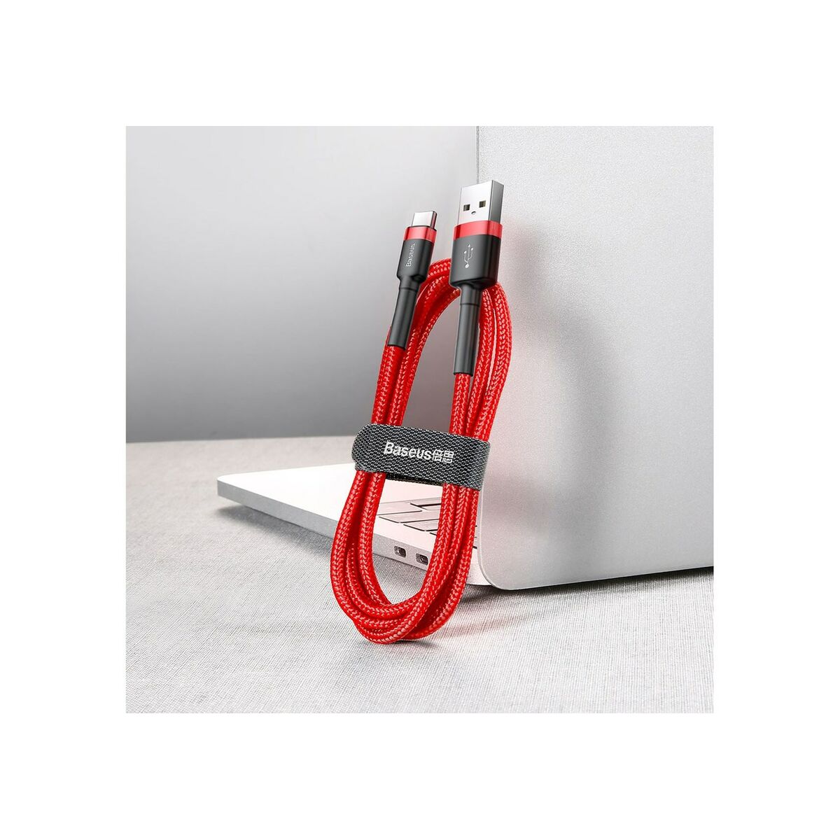 USB A till USB C Kabel Baseus CATKLF-A09 Röd 50 cm 0,5 m - 6
