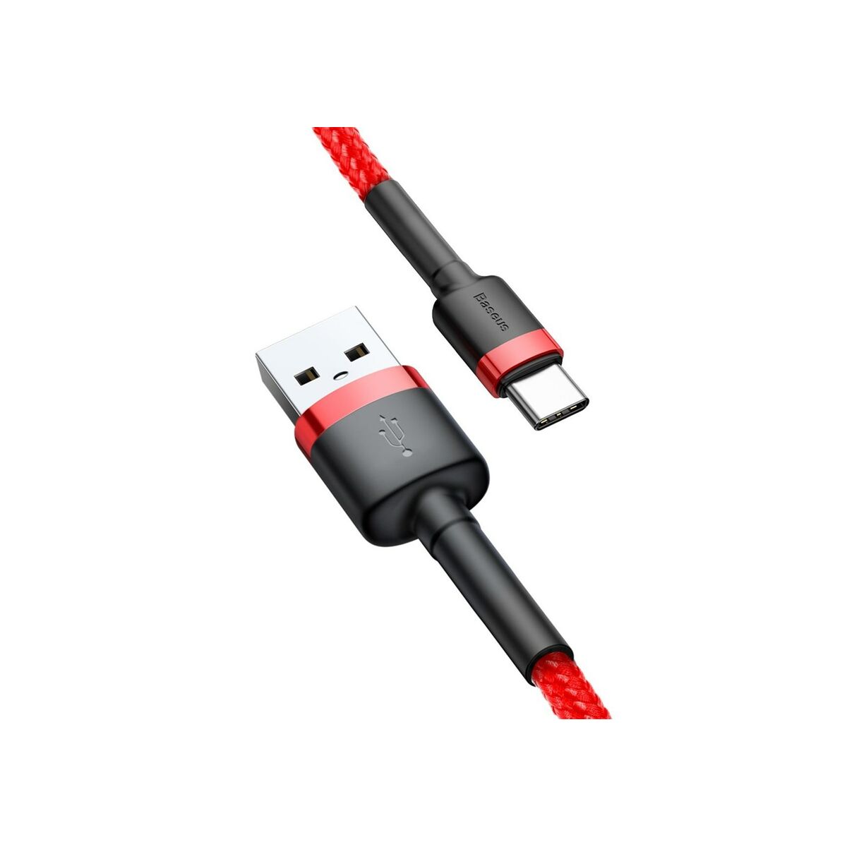 USB A till USB C Kabel Baseus CATKLF-A09 Röd 50 cm 0,5 m - 5