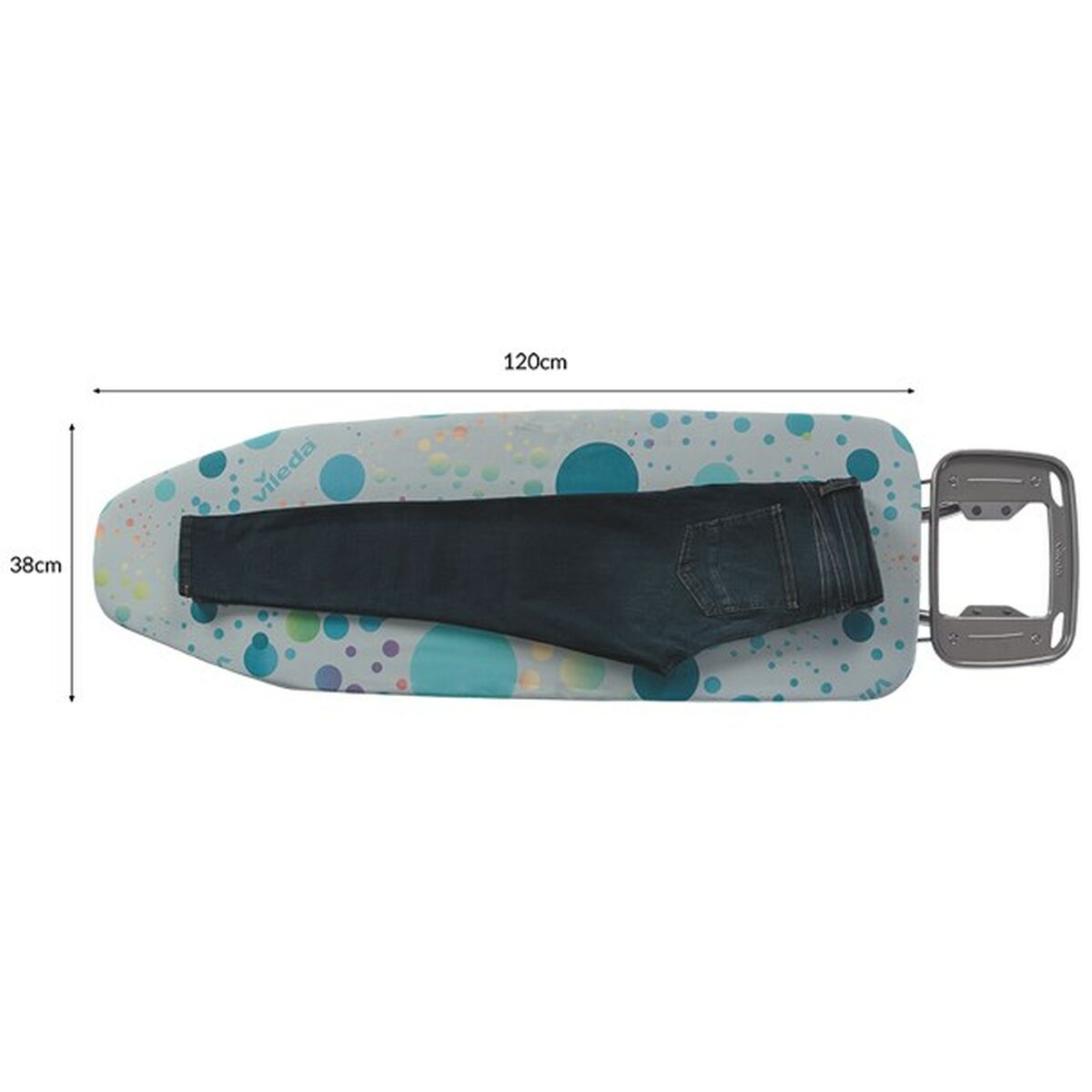 Strykbräda Vileda Star Tryck Skum Bomull Metall Rostfritt stål 120 x 38 cm - 5