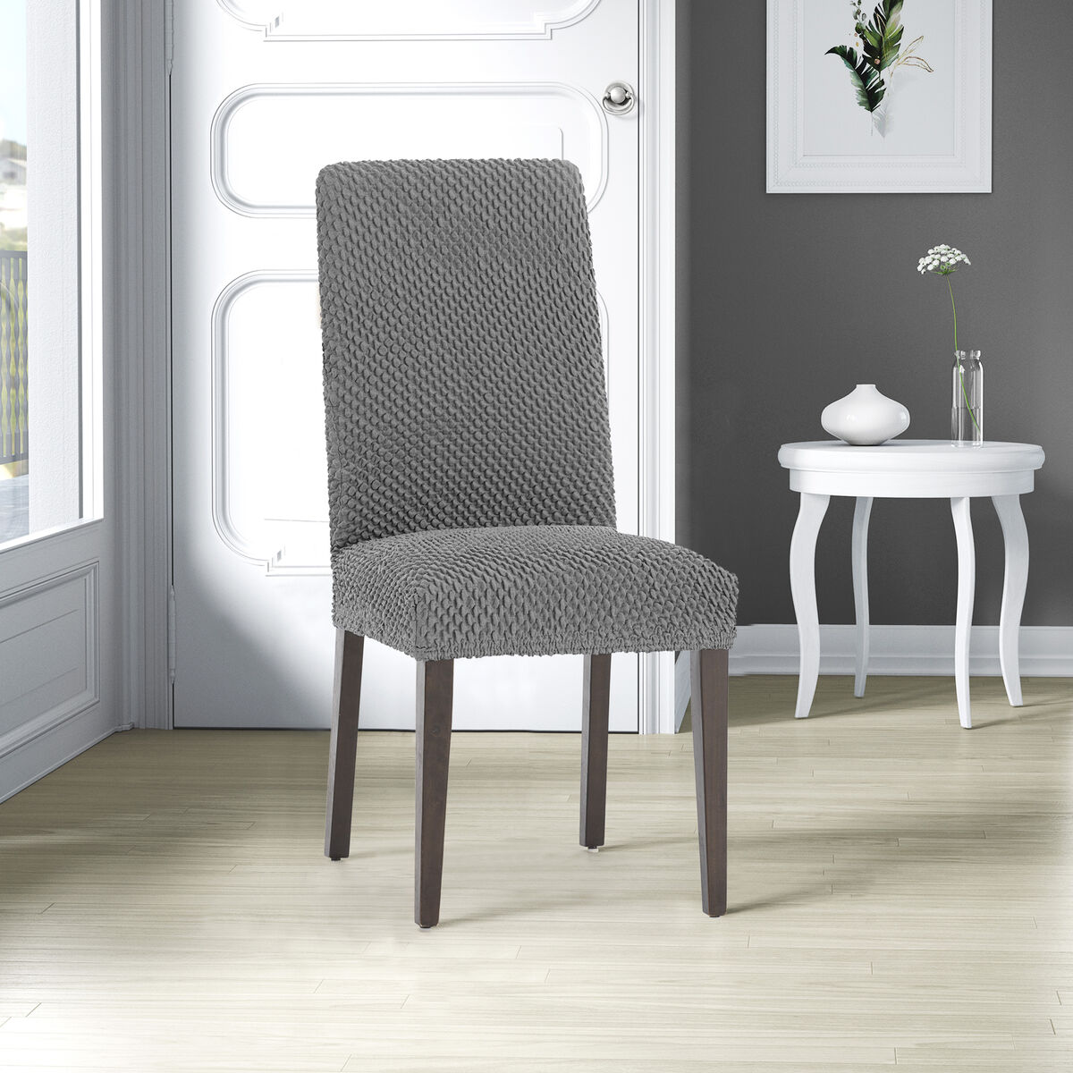 Stol täcka Eysa THOR Mörkgrå 50 x 55 x 50 cm 2 antal - 4