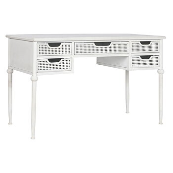 Skrivbord Home ESPRIT Vit Metall 122 x 50 x 76 cm