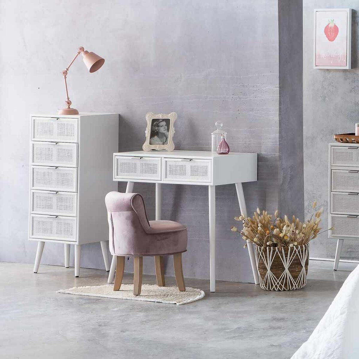 Mottagare Alexandra House Living Silvrig 42 x 79 x 80 cm - 3