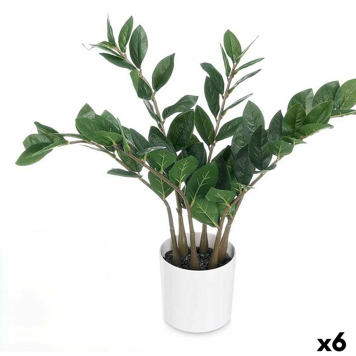 Dekorativ växt Ibergarden ZAMIOCULCA Polyetylen Melamin 53 x 55 x 53 cm (6 antal)