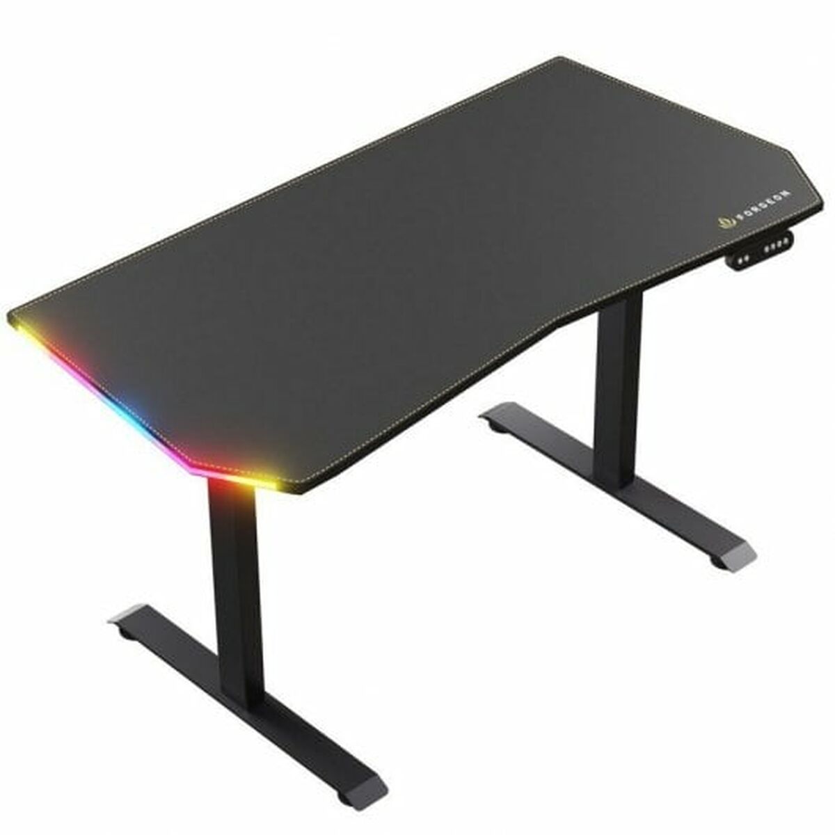 Skrivbord Gaming Forgeon Battleground 140 x 70 x 75 cm Svart - 2