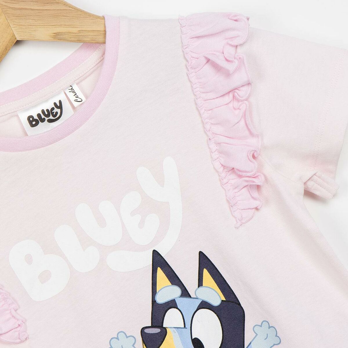 Barn T-shirt med kortärm Bluey Ljusrosa - 3