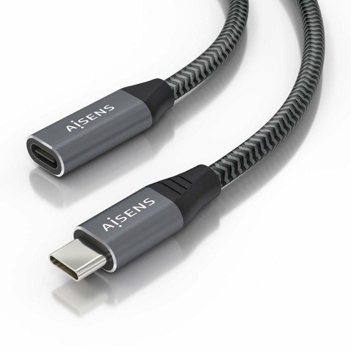 Skarvsladd USB Aisens A107-0636 Grå Multicolour 2 m (1 antal)