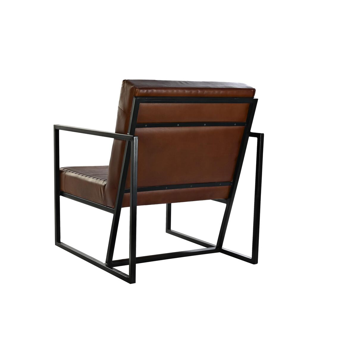 Fåtölj DKD Home Decor Brun Svart Metall 75 x 89 x 90 cm - 2