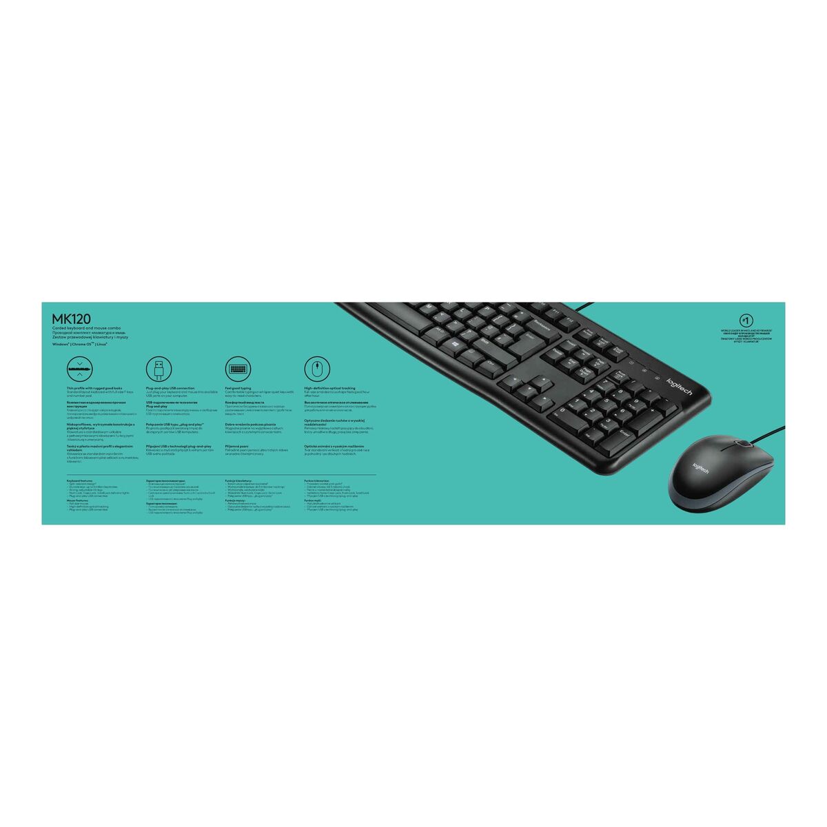 Tangentbord Logitech 2227530 Svart Qwerty Spanska QWERTY - 2
