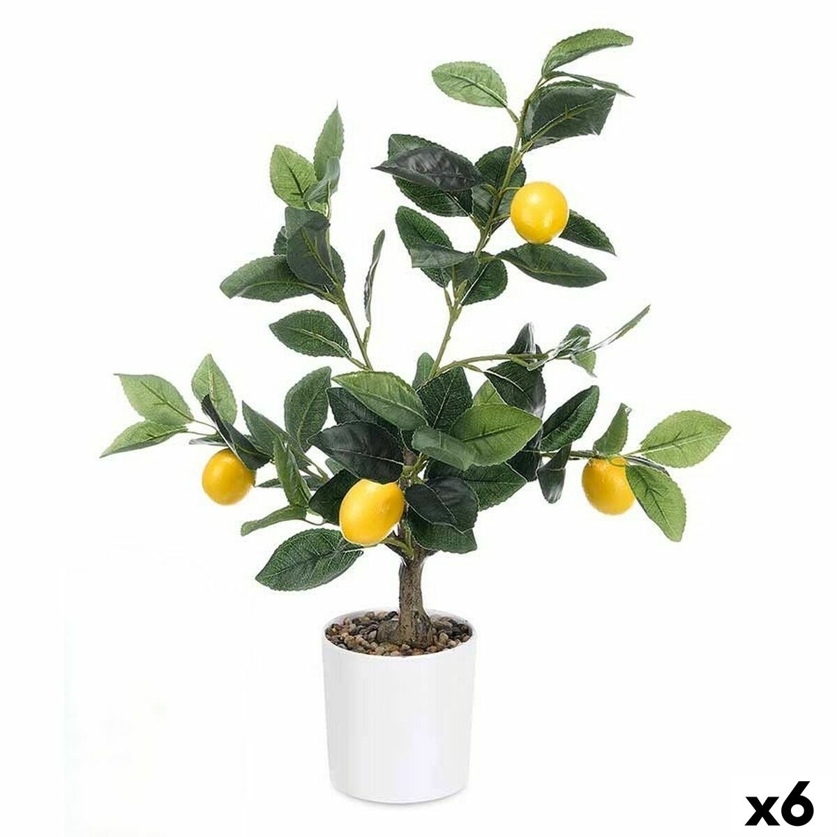 Dekorativ växt Ibergarden Skum Polyetylen Melamin Citronträd 40 x 58 x 38 cm (6 antal)