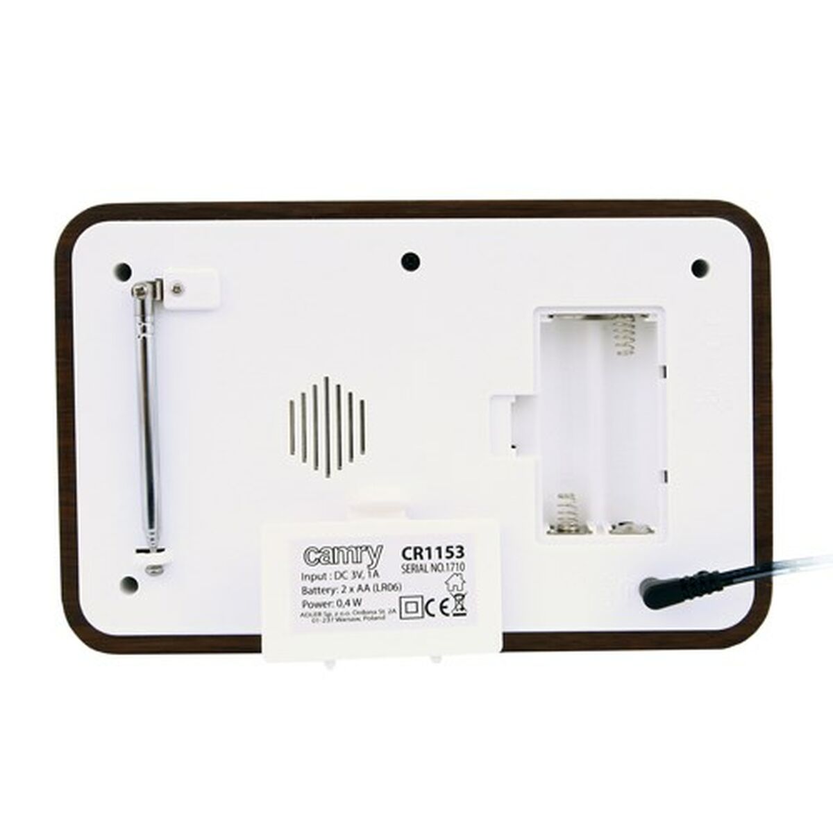 Radio Camry CR 1153 Vit Svart Multicolour - 5