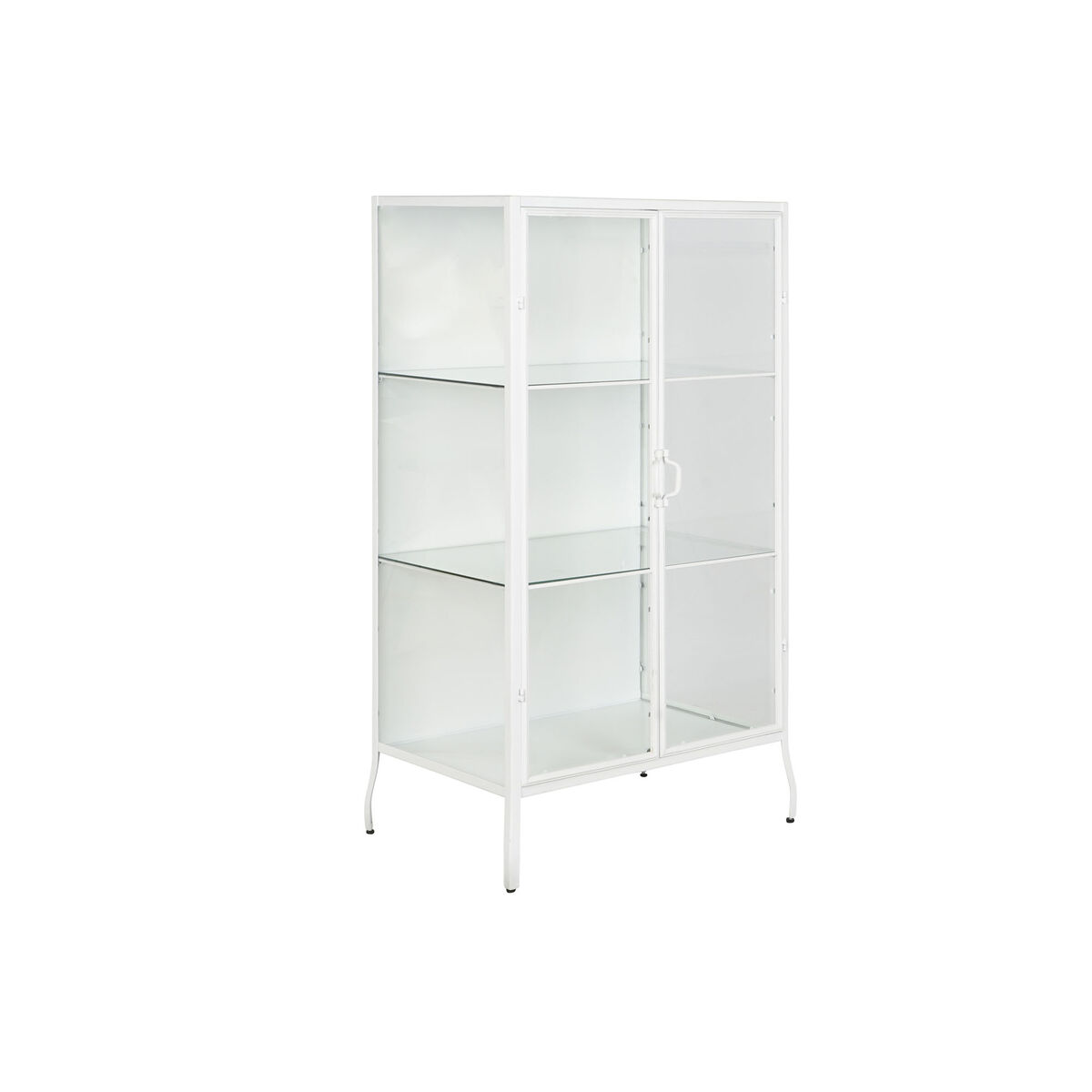 Visningsställ DKD Home Decor Metall Glas 75 x 48 x 132 cm