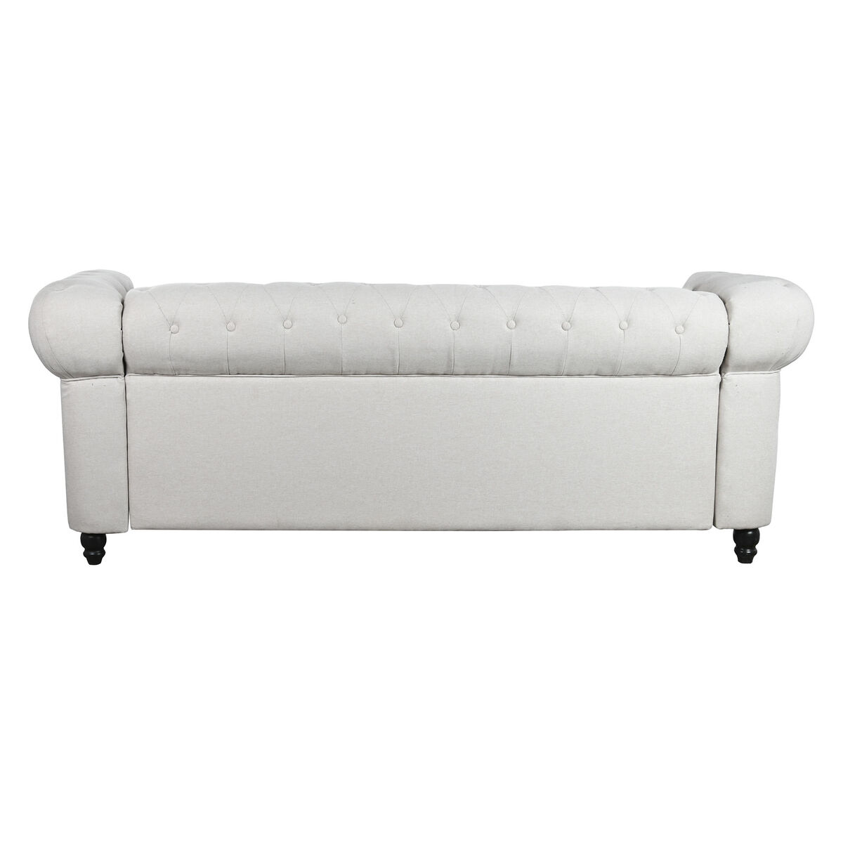 Soffa DKD Home Decor Vit Brun Kräm Trä 209 x 84 x 76 cm - 6