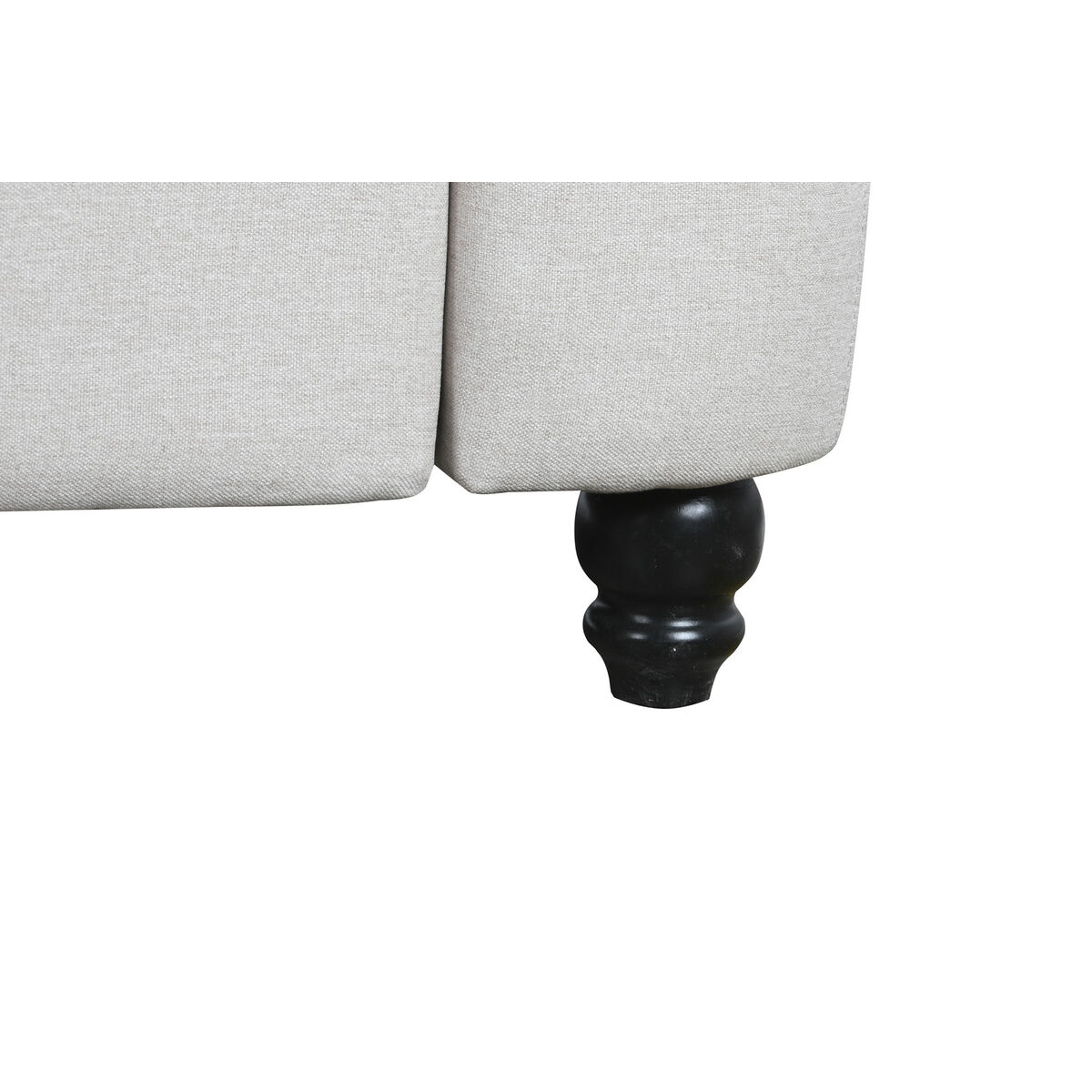 Soffa DKD Home Decor Vit Brun Kräm Trä 209 x 84 x 76 cm - 4