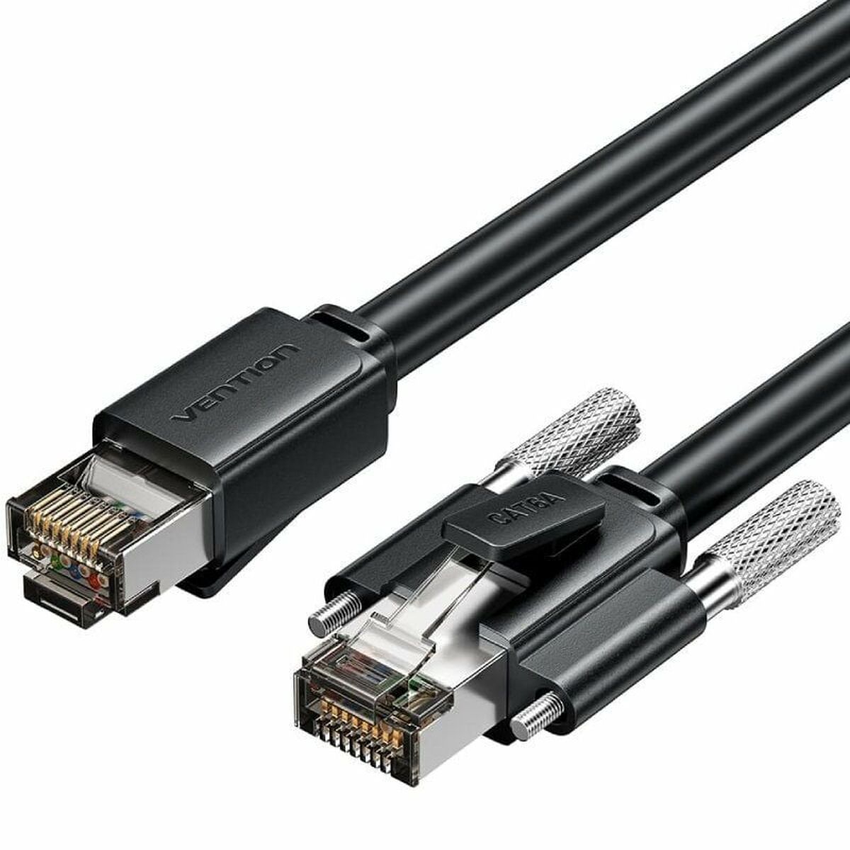 Kabel Kategori 6 FTP Vention IBUBF Svart 1 m