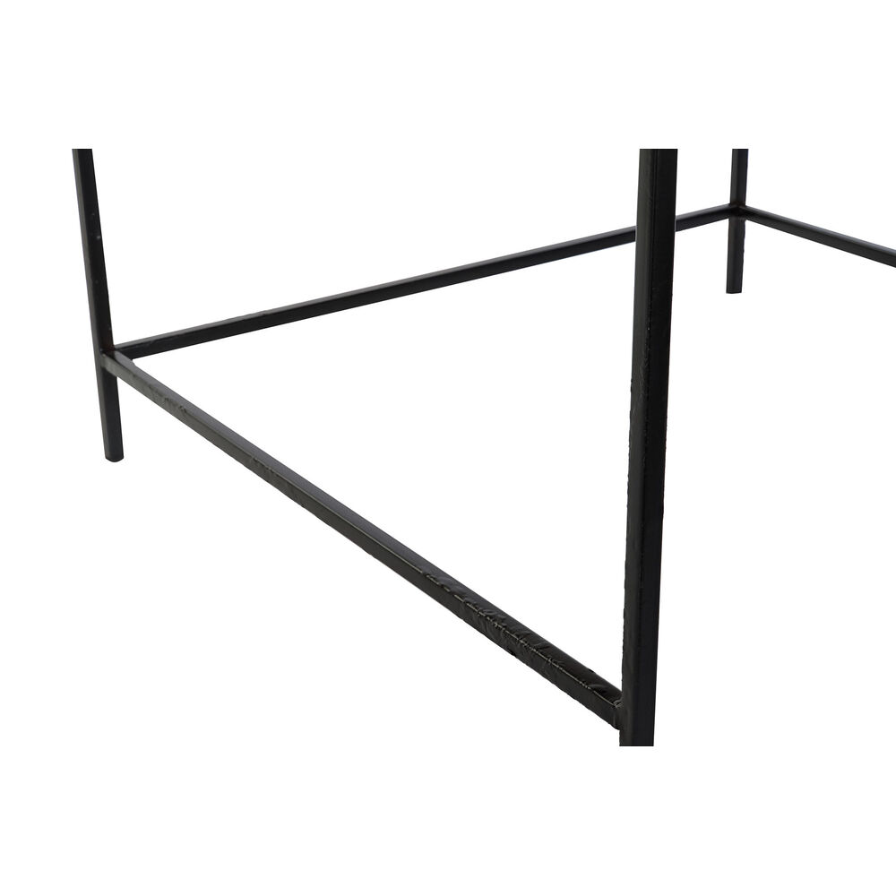 Sidobord DKD Home Decor 61 x 61 x 49 cm Svart Gyllene Stål Aluminium - 2