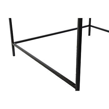 Sidobord DKD Home Decor 61 x 61 x 49 cm Svart Gyllene Stål Aluminium